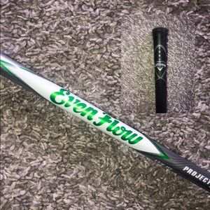 Evenflow Project X driver shaft with Callaway tip